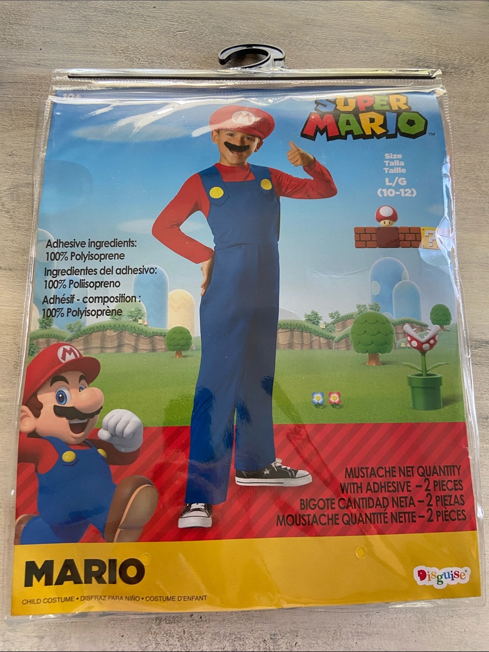 Disguise Mario Costume - Red & Blue